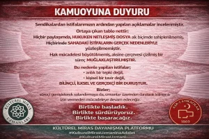 Kültürel Miras Uzmanlarından Sendika Açıklamalarına İlişkin Değerlendirme