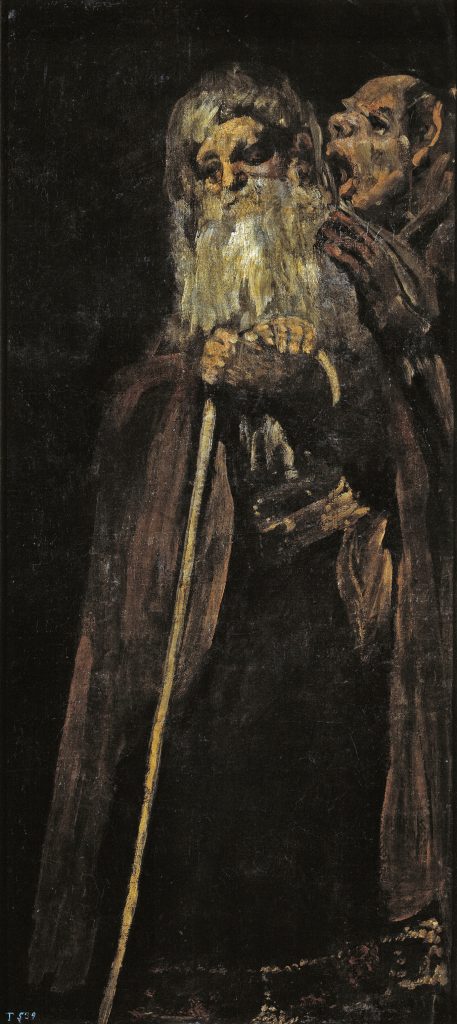 Aklın Karanlık Kıyıları: Francisco Goya’nın “Kara Resimler” Serisi – IV. Bölüm: İki Yaşlı Adam 1 2 alte Manner um 1821 23