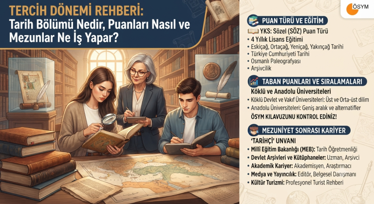 Tercih Dönemi Rehberi: Tarih Bölümü Nedir, Puanları Nasıl ve Mezunlar Ne İş Yapar?