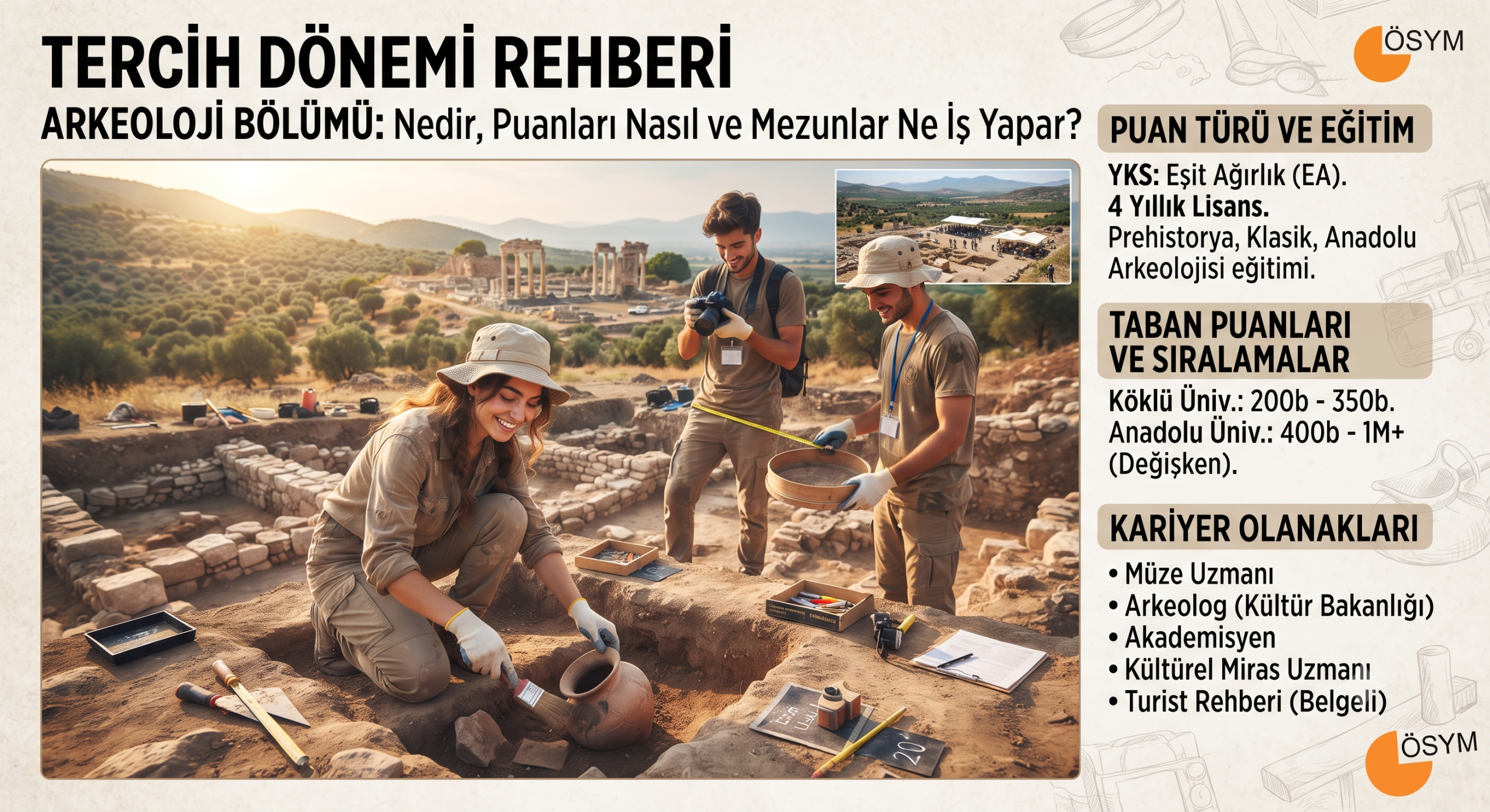 Tercih Dönemi Rehberi: Arkeoloji Bölümü Nedir, Puanları Nasıl ve Mezunlar Ne İş Yapar?