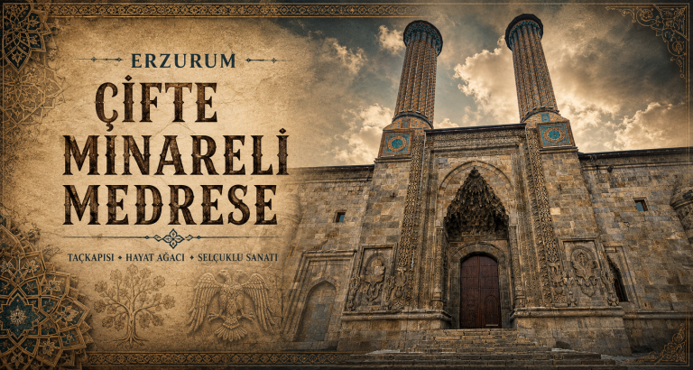 Erzurum Çifte Minareli Medrese: Tarihi, Mimarisi ve Taş Süslemeleri